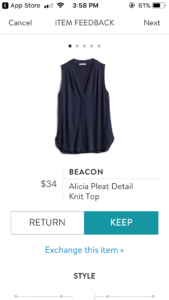 Beacon Alicia Pleat Detail Knit Top