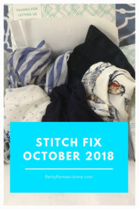 Stitch Fix Review October 2018